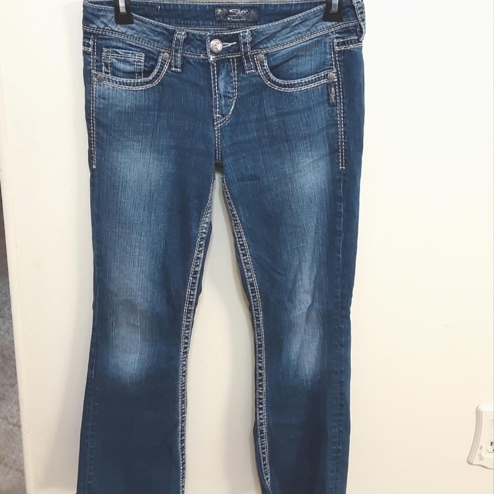 Women Silver LOLA Jeans Size W29 / L 27 1/4"